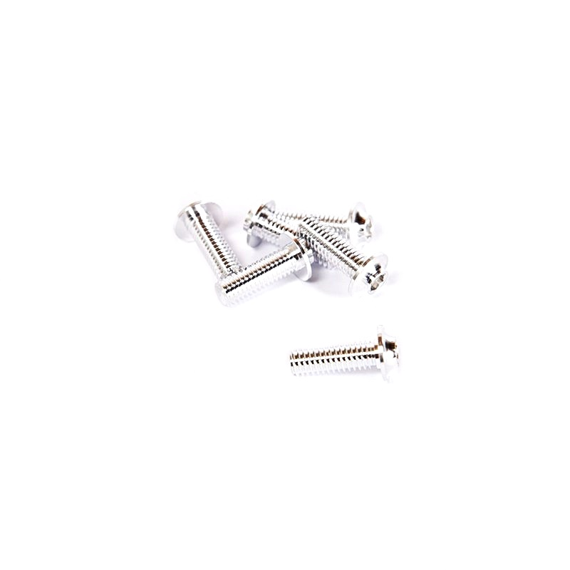 SCREW M4X12 SPECIAL BOTTOM HEAD 7075 - 6PCS - SILVER