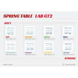 LAB GT2 MOLLA AMMORTIZZATORE GREEN