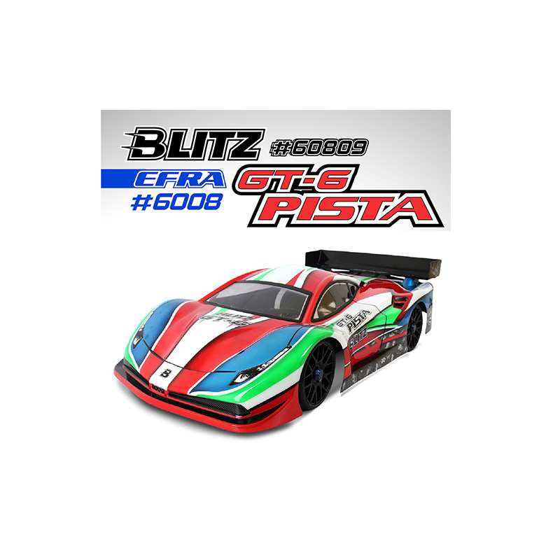 BLITZ GT6 Pista 1/8 On-Road GT Body-Shell 0.7 mm