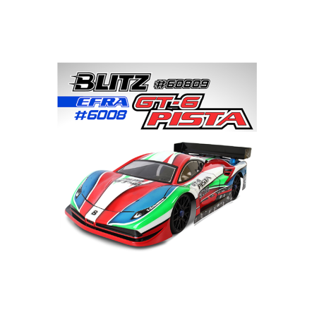 BLITZ GT6 Pista 1/8 On-Road GT Body-Shell 0.7 mm
